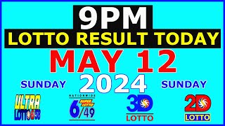 Lotto Result Today 9pm May 12 2024 (PCSO)