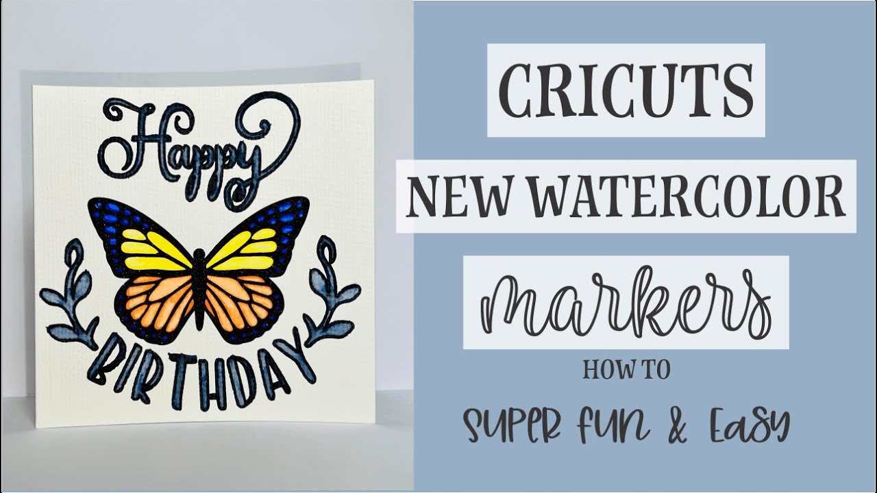 Cricuts NEW Watercolor Markers Tutorial !!! So much fun! 