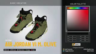 NBA 2K20 Shoe Creator - Air Jordan 6 x 