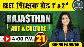 21) REET Online Classes 2023 |  Rajasthan Art and Culture | Teaching Exam | VJ Education screenshot 1