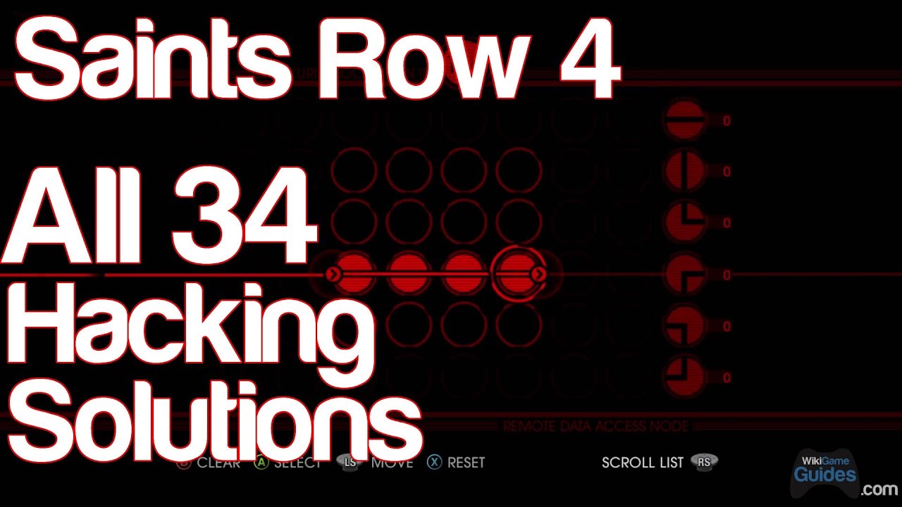 Saints Row 4 All 34 Hacking Solutions Puzzle Answers How To Hack Wikigameguides Youtube