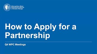Details MWRD Stormwater: How to Apply for a Partnership (Fall 2025) News