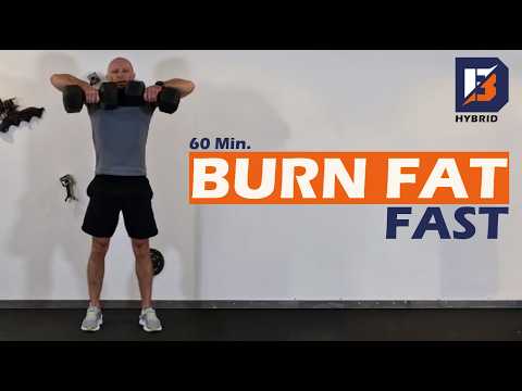60 Min Full Body Pyramid Dumbbell Workout 🔥 Burn Fat Fast at Home