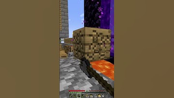 Skyblock Lighting Nether Portal #shorts #minecraft