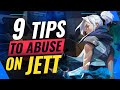 9 INSANE Tips To SOLO Hard Carry as Jett - Valorant