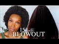 THE BEST BLOW OUT ROUTINE ON THICK 4C NATURAL HAIR (In Under 15 Minutes!!!)