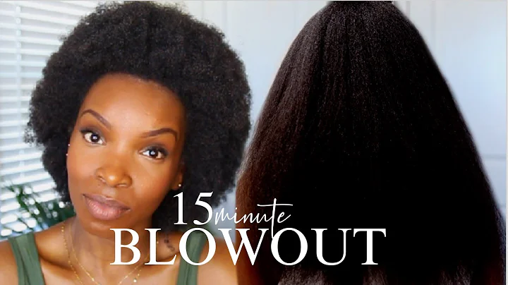 THE BEST BLOW OUT ROUTINE ON THICK 4C NATURAL HAIR (In Under 15 Minutes!!!)
