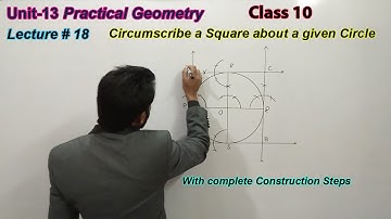18-Circumscribe a Square about a given Circle