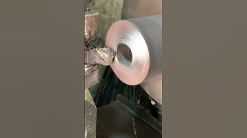 The hard bush cutting process in lathe machine #hardwork #mechanical #engineering #youtubeshorts
