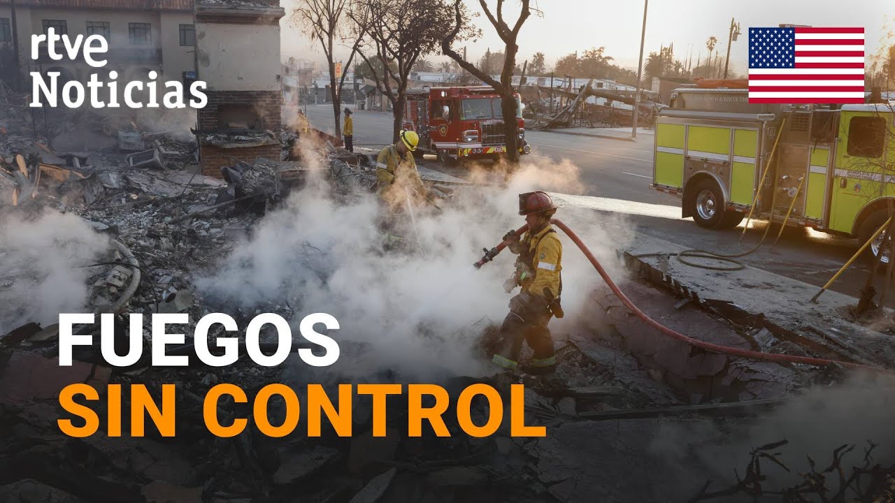 INCENDIOS LOS ÁNGELES: AUMENTAN a 24 los MUERTOS por los FUEGOS de EATON y PALISADES | RTVE Noticias