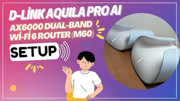 D Link AQUILA PRO AI AX6000 Dual Band Wi Fi 6 Router M60