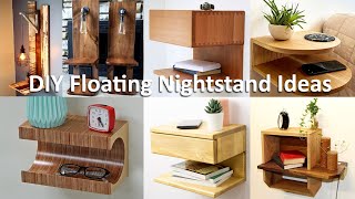 Floating Nightstand / Wood Bedside Shelf & Floating Nightstand for Bedroom - Handmade Floating Table