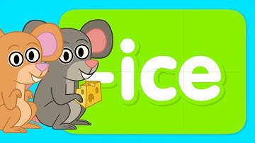 Learn how to read words in the “ice” Word Family with Turn & Learn ABCs!