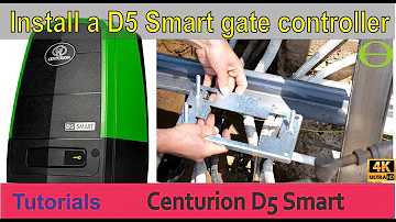 How to install a Centurion D5 Smart gate controller - all steps - track, rail, earth, safety beams