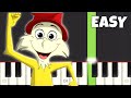 Backflip  easy piano tutorial  green eggs and ham theme song