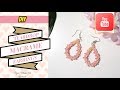 Macrame for beginners | Easy teardrop macrame earrings | DIY macrame jewelry & crafts