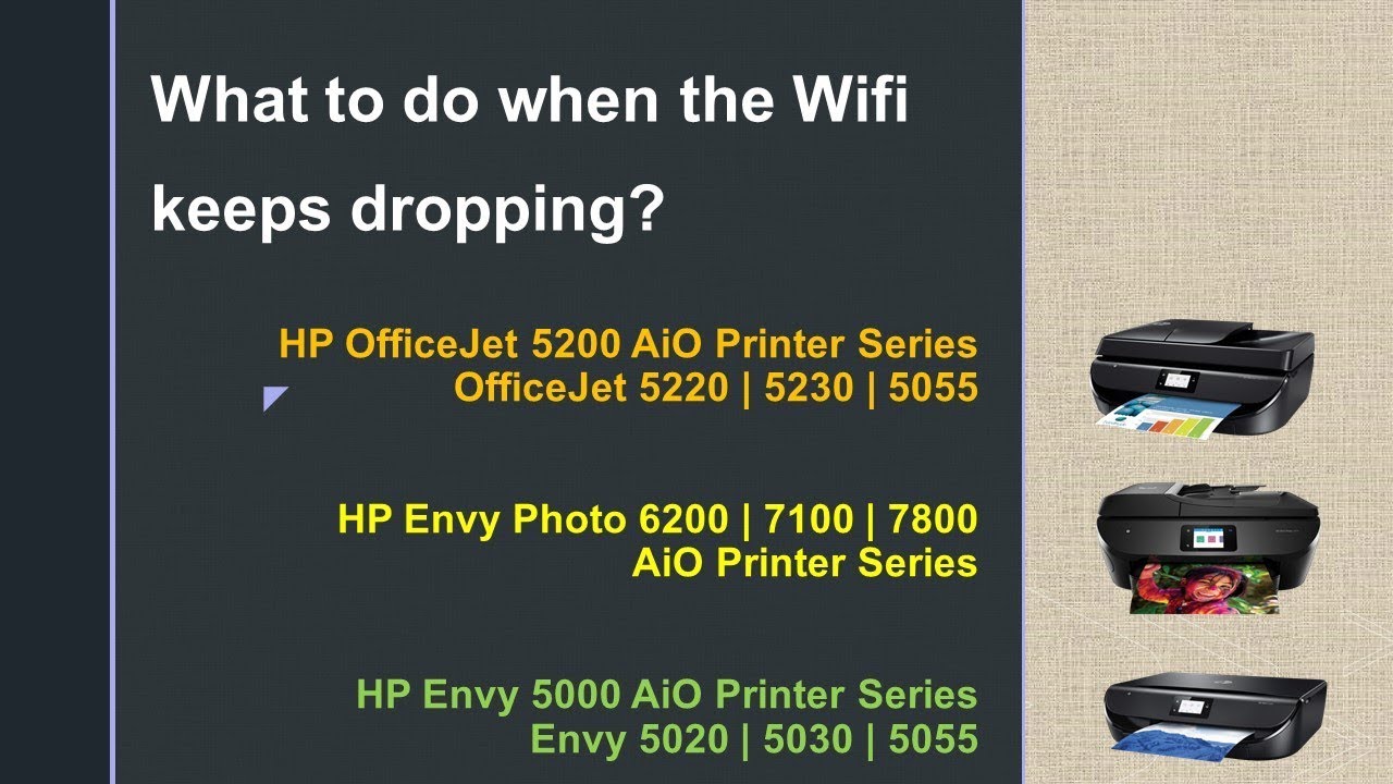 Officejet 5255 | Envy Photo 7855| 6255| 7155 | Envy 5055 | What to do when the Wifi Keeps dropping mouse icon