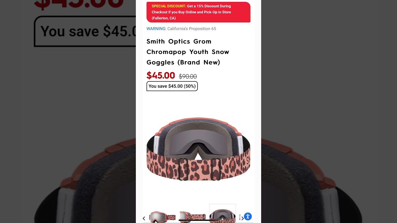 Motorhelmets Store Sale Smith Optics Showcase Women's and Grom Chromapop Youth Snow Goggles 