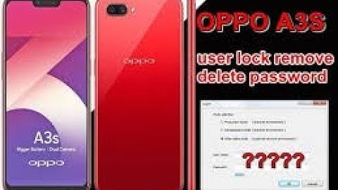 Oppo A3s Pattern Unlock With Ufi Box