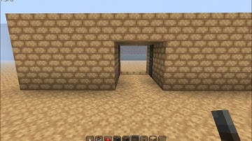 [Minecraft TUTORIAL] 2x2 Piston Door with Buttons!