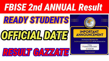 FBISE Federal Board Result 2025 | Class 9 & 10 Annual Result Announced