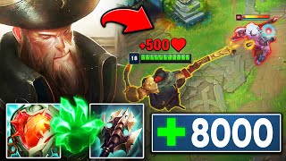 Gangplank but my Q steals PERMANENT Health (8000+ HP RAID BOSS)