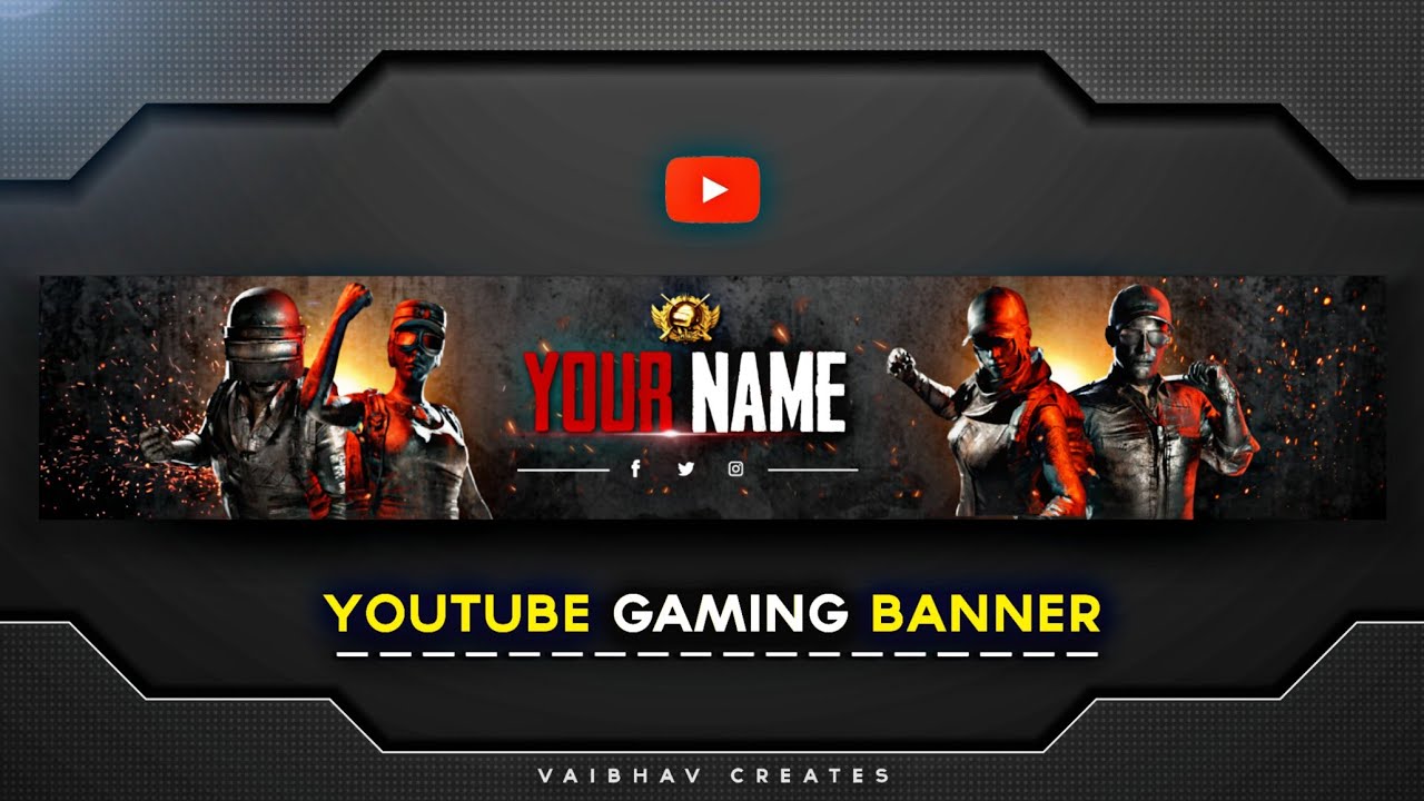 🔥How to Make Gaming Banner for  on Android 🌠 Professional #gaming  Channelart on Android 
