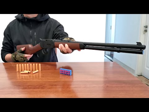 Winchester 1894 Shell Ejecting Soft Bullet Toy Gun Unboxing 2022 - Lever Action Nerf Blaster