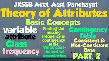 Part: 2 Theory of Attributes(JKSSB Acct. Asst. Panchayat)