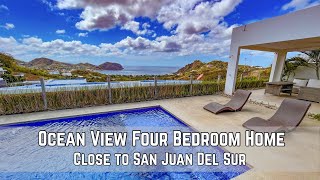 Ocean View Four Bedroom Home For Sale in San Juan Del Sur Nicaragua