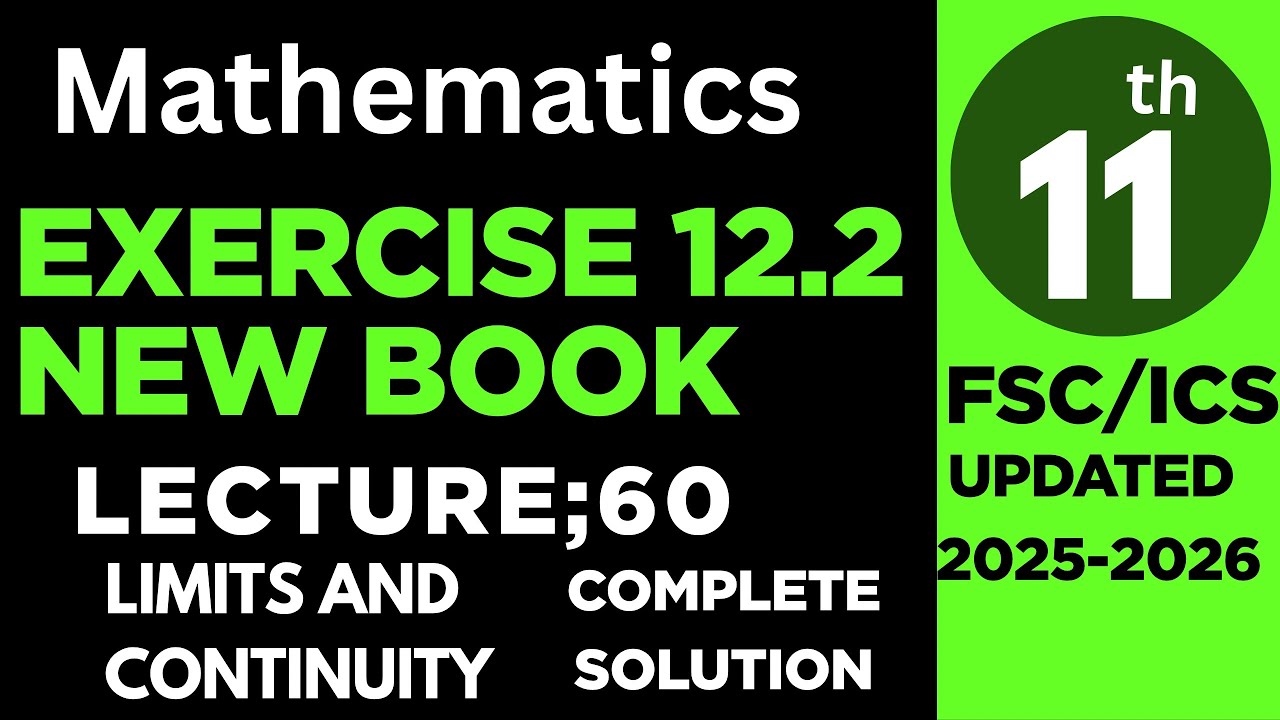 Class 11 chapter 12 exercise 12.2|Class 11 math exercise 12.2 new book ...
