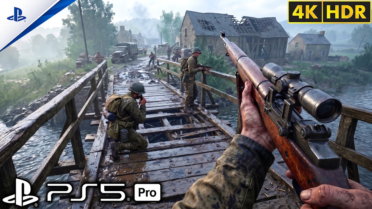 (PS5) The Deadly German Bridge Crossing | Ultra Realistic Gameplay [4K60FPS] Call of Duty