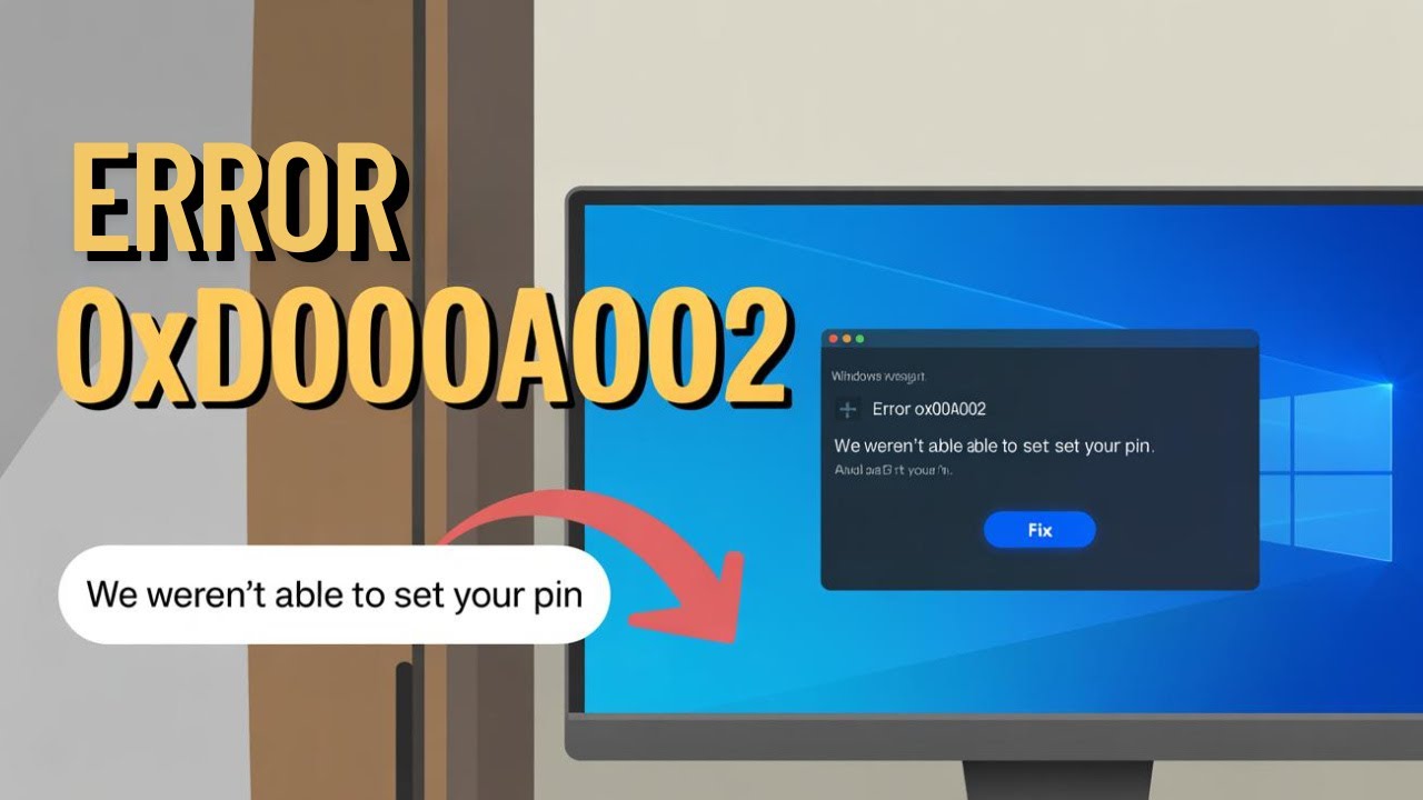 Error 0xd000a002, We Weren’t Able to Set Your PIN [Fixed] - YouTube