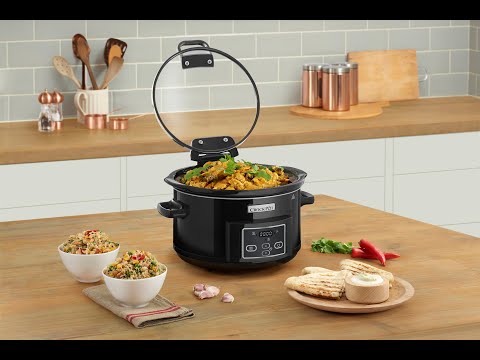 Crock-Pot 4.7L Digital Hinged Lid Slow Cooker, CSC052
