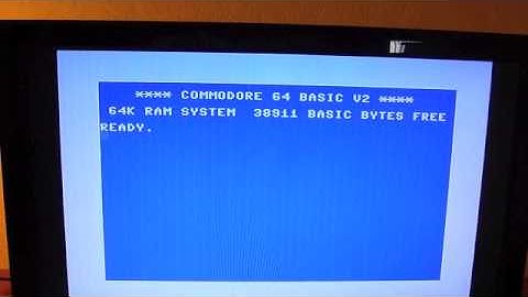 C64 recording from LED TV
