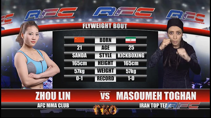 AFC 18 - Zhou Lin Vs Masoumeh Toghan