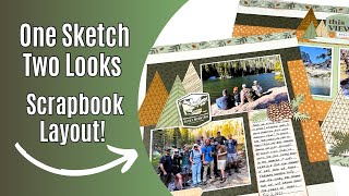 Get More from Your Scrapbooking Papers / Christmas Paper For a Hiking Layout