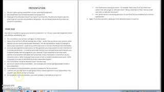 Assessment instructions