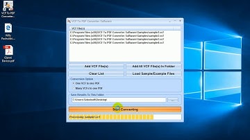 How To Use VCF To PDF Converter Software