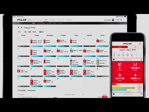 Polar flow дневник на пк и телефоне,Как создать тренировку в приложении,контроль ЧСС при бега.