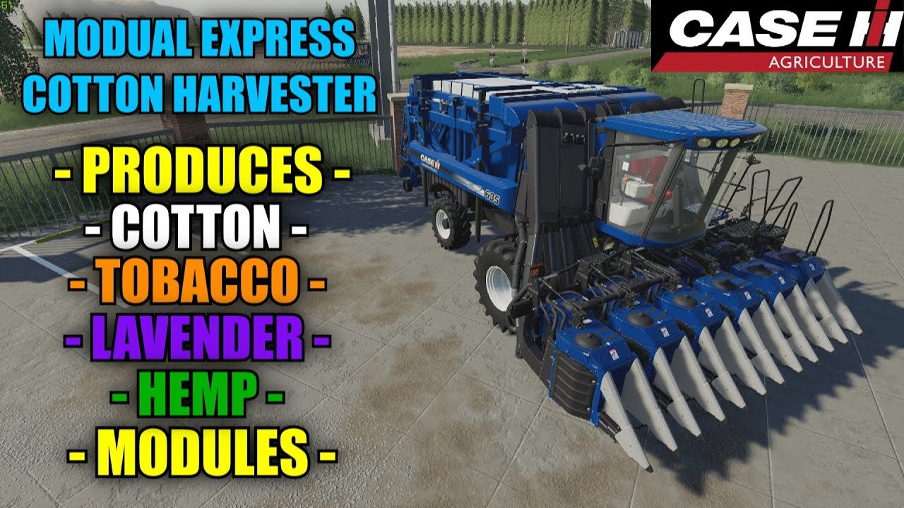 Case Ih Module Express Cotton Harvester Mod Review Farming Simulator