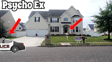 I PUT MY PSYCHO EX GIRLFRIENDS HOUSE UP FOR SALE! *SHE CAME OUTSIDE*