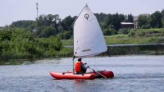 Парусный катамаран MobySail 35 (Мастеркат К35 Sail) на воде