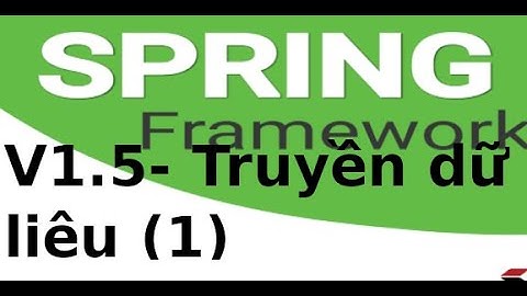 Spring Boot - V1.5- Truyền dữ liệu qua form trong Spring Boot (1)
