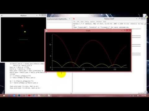 Double ball drop vpython modeling