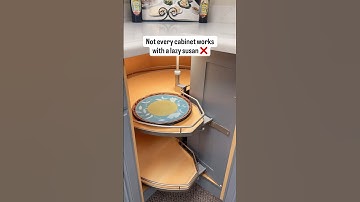 Not every cabinet works with a lazy susan.