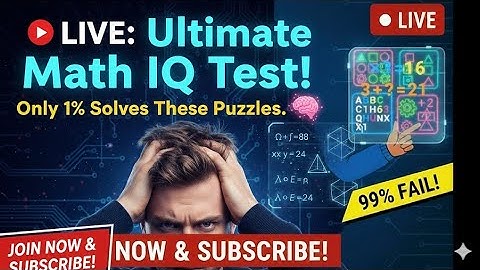 🔴 LIVE: Ultimate Math IQ Test! Only 1% Solves These Puzzles🤔 #math #mathiqtest #shortsfeed