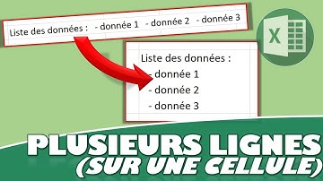 INSÉRER UN RETOUR À LA LIGNE DANS UNE CELLULE EXCEL POUR AFFICHER PLUS D’INFORMATIONS