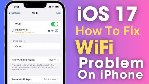 How To Fix Wifi Problem On iPhone After iOS 17! Wifi Not Working 2024✅