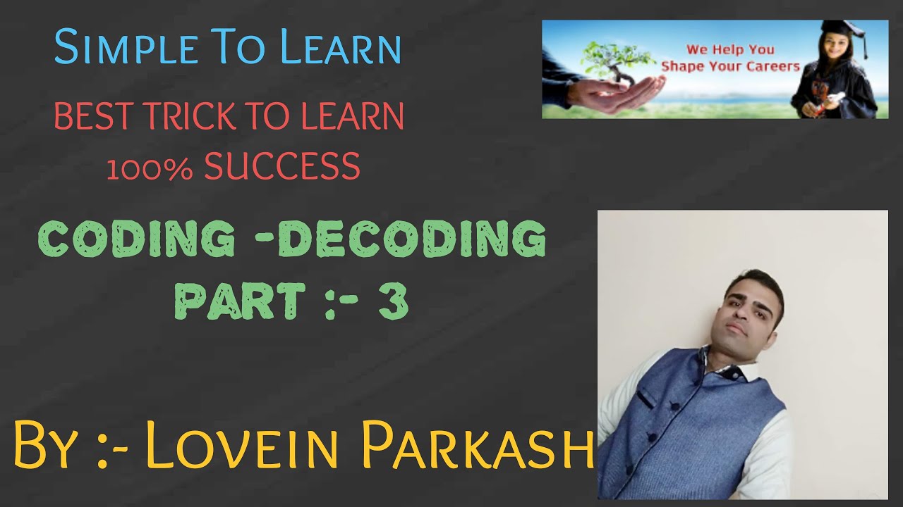 Coding - Decoding Part:- 3 - YouTube